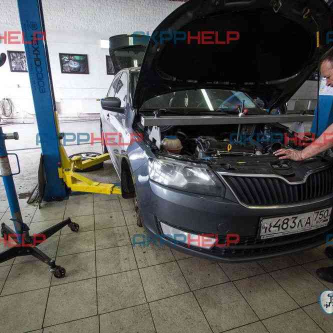 Наши работы по замене сцепления DSG 7 Skoda Rapid 1.6
